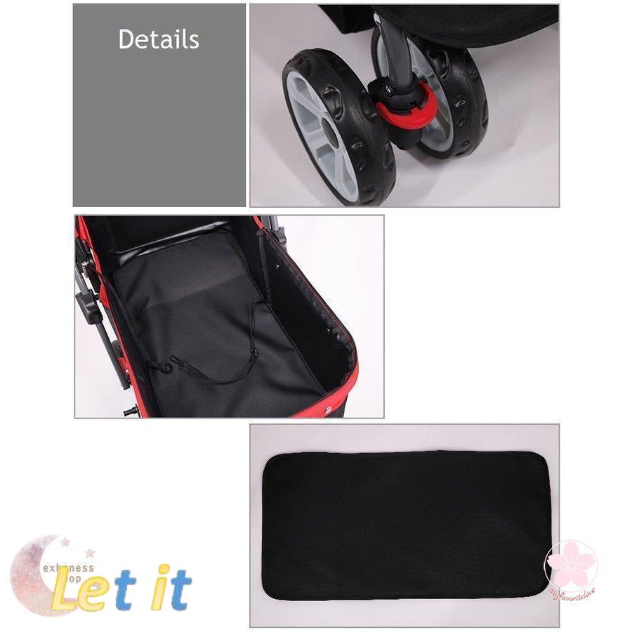 【最終】 ペットカート ペットバギー DODOPET 切り替え ハンドル 多頭飼い 大型犬 中型犬 小型犬 犬 荷物入れ バスケット キャノビー付き 4輪 折り 【3983323014】(21350円)