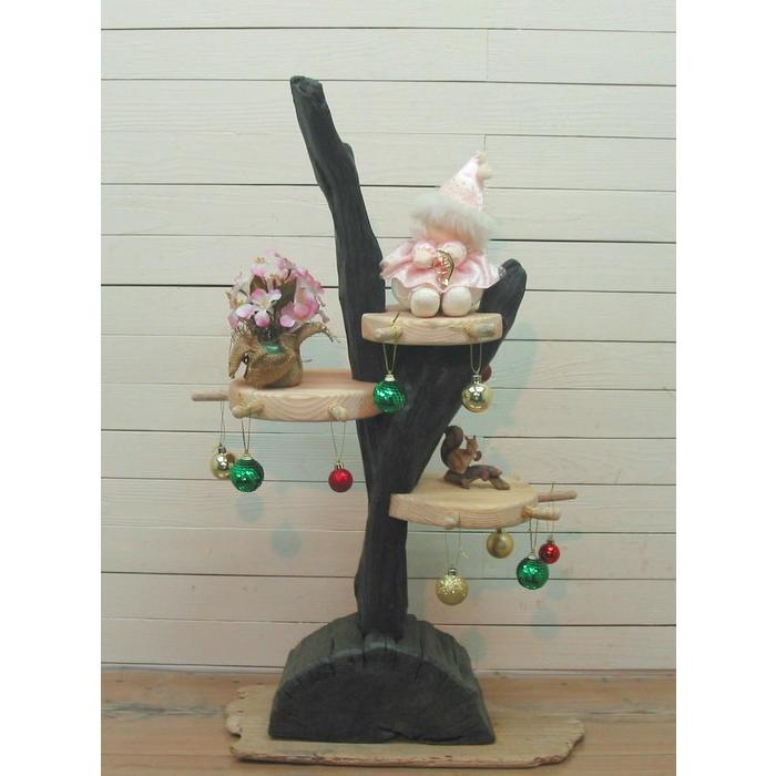 流木アートのレットイットビーの黒流木大型インテリア飾り棚 ja87 オリジナル流木インテリア雑貨 | 