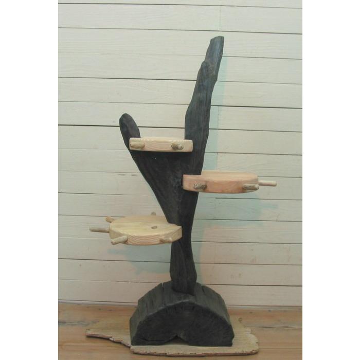 流木アートのレットイットビーの黒流木大型インテリア飾り棚 ja87 オリジナル流木インテリア雑貨 |  | 03