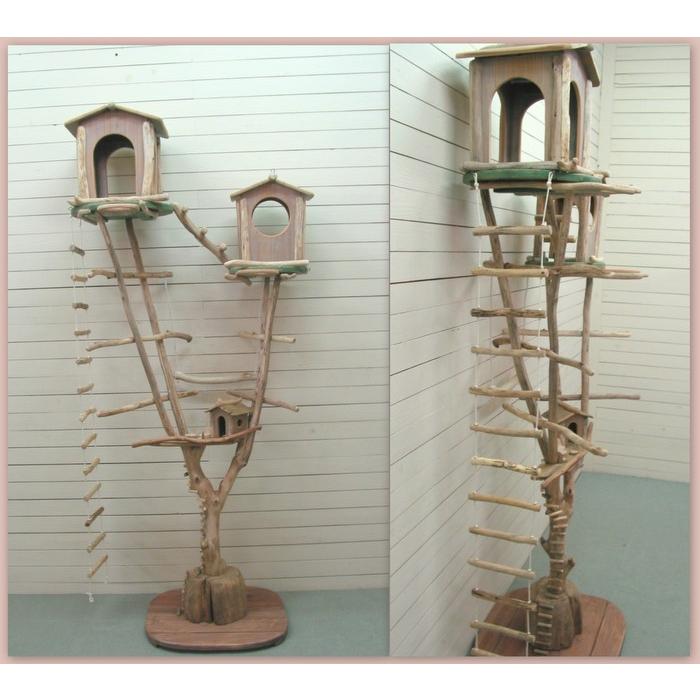 【希少品】 オリジナル大型流木バードジムスタンド（ツリーハウスオブジェタイプ）pb67 【HO7334475800】(26130円)