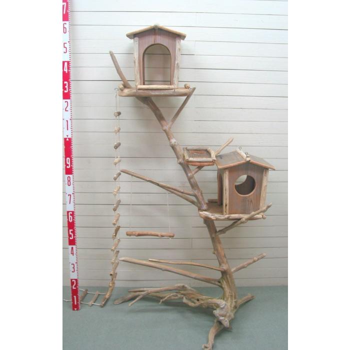 「送料無料」オリジナル流木バードジムタワー pb70 オリジナル流木ペット用品鳥用品