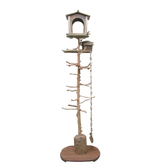 オリジナル大型流木バードジムタワー（ツリーハウスオブジェタイプ）［数量限定計６台］pb79 | 
