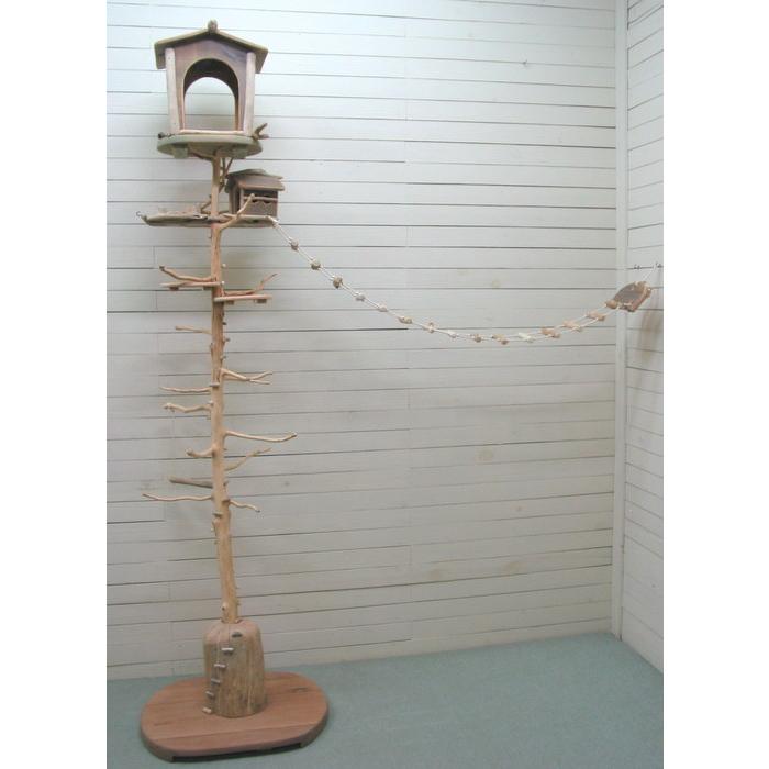 オリジナル大型流木バードジムタワー（ツリーハウスオブジェタイプ）［数量限定計６台］pb79 |  | 04