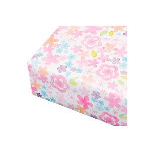 ＆藍 ラッピング包装紙 ウォーター☆花柄（カラーフラワー） : 名入れ