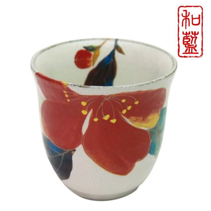 新生活 プレゼント 食器 ギフト 美濃焼 和藍 花かいろう 湯呑み 山茶花 単品 和食器 和風 プレゼント A 和食器と雑貨のお店 ルアン 通販 Yahoo ショッピング