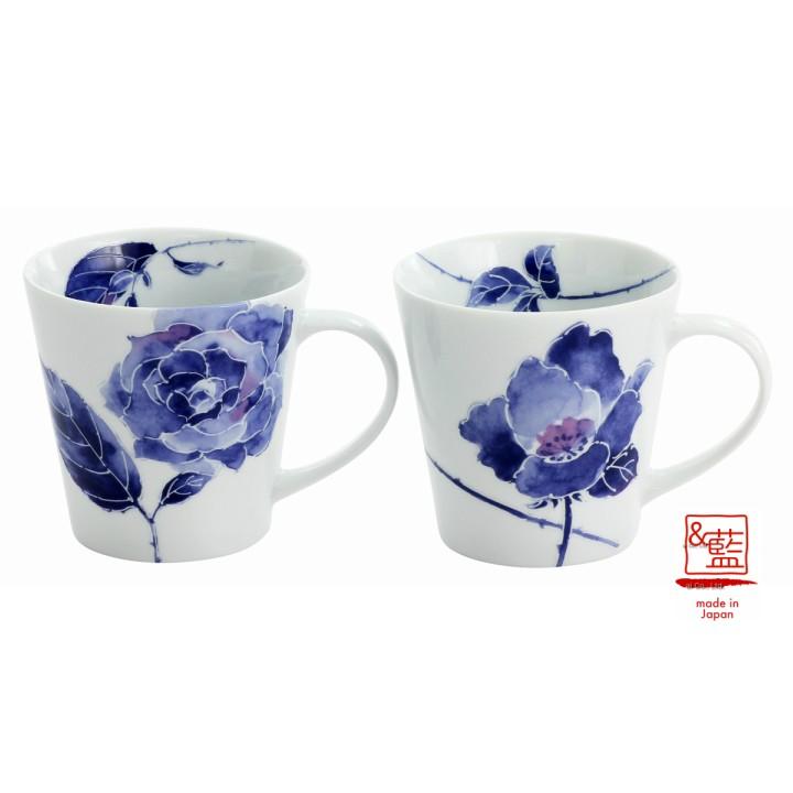 美濃焼 マグカップ おしゃれ 陶器 和 モダン マグ かわいい 夫婦 お揃い 還暦祝い 結婚記念日 誕生日 プレゼント ギフト 日本製 バラきよら ペアマグカップ A 和食器と雑貨のお店 ルアン 通販 Yahoo ショッピング