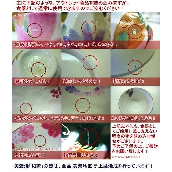 食器 和食器 福袋 2024 美濃焼「＆藍」お茶碗だけ！訳あり柄お任せ！10点 + 小皿5点 アウトレット 食器セット レディース 正月 来客 新生活 ご飯茶碗 家族｜leun｜05