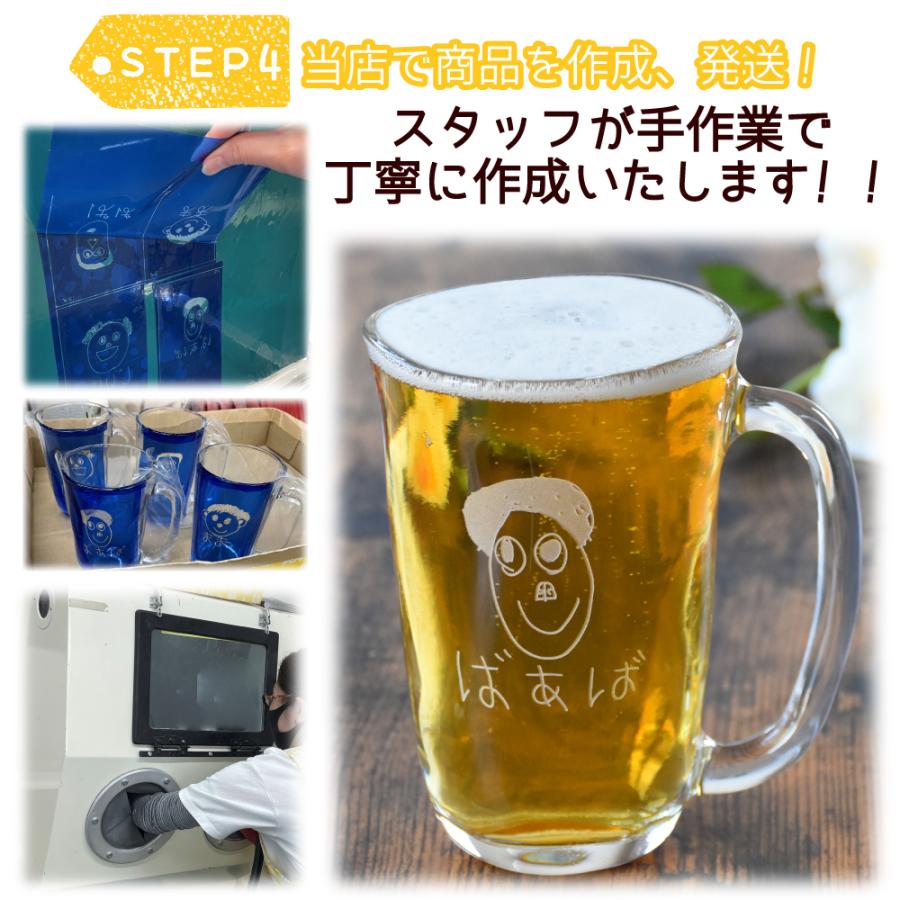 ＆藍 2026 父の日 名入れ 似顔絵 ジョッキ プレゼント ギフト