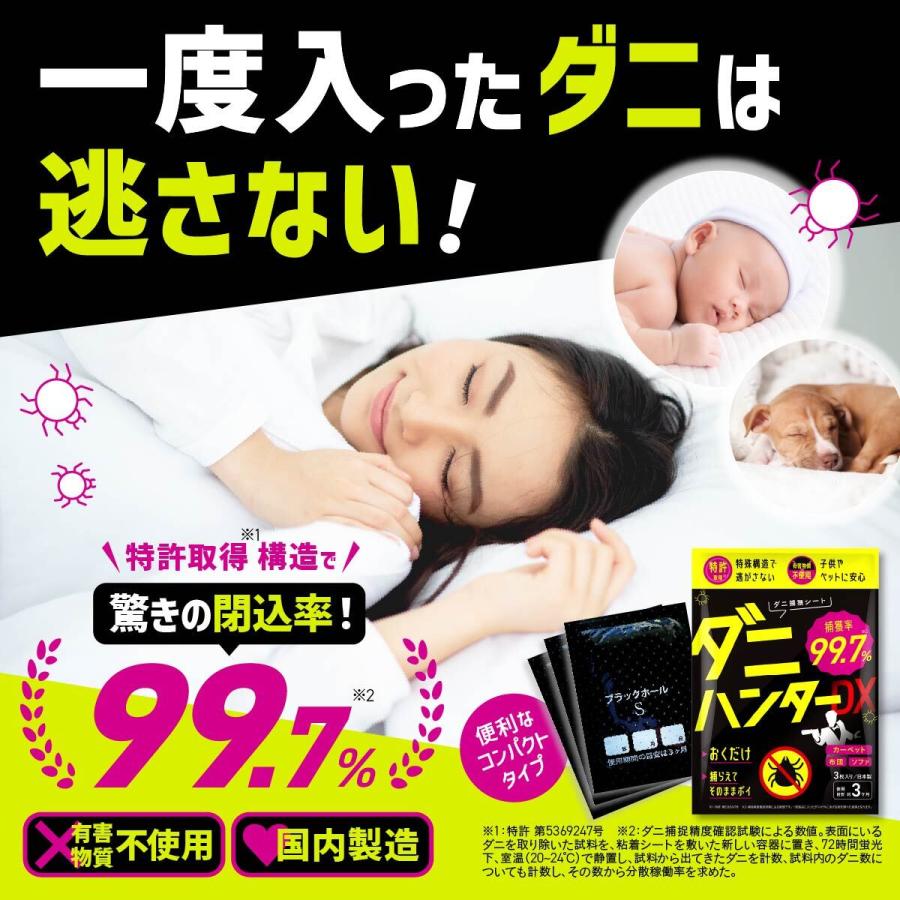 ダニ取りシート ダニハンターDX 3枚入り 3か月持続 ダニトリシート