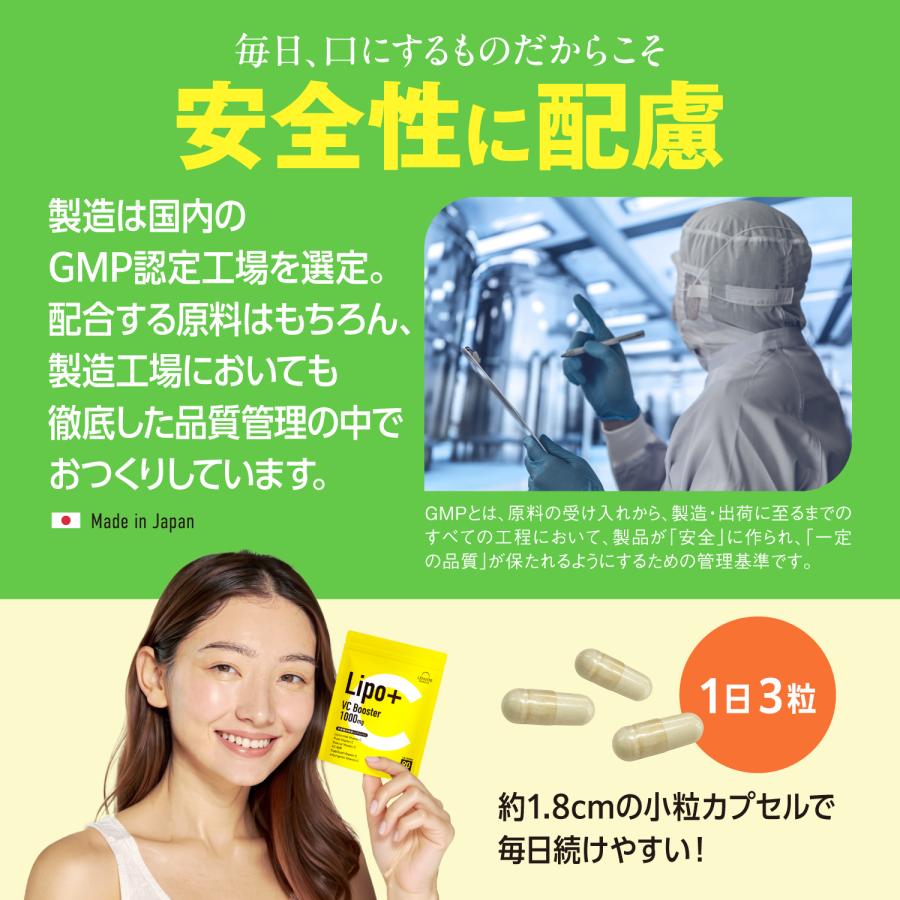 リポソーム ビタミンC サプリ 1000mg グルタチオン 栄養機能食品 30日
