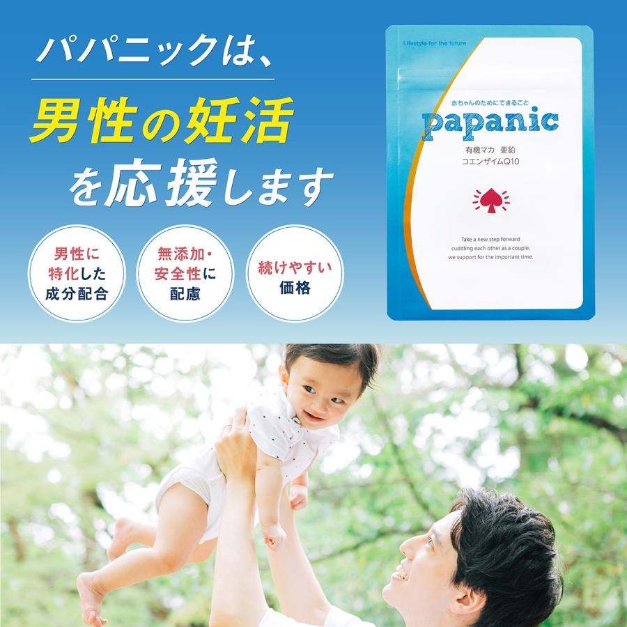 パパニック 1ヶ月分 93粒 男性 サプリ 有機 マカ 亜鉛 葉酸 コエンザイムQ10 栄養機能食品 ビタミンE ビタミン カルニチン α-リポ酸 F |  | 11