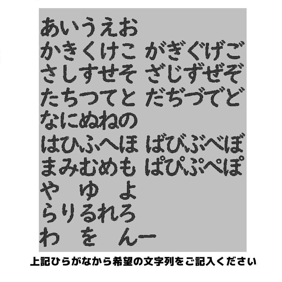 アイロンワッペン 名前 ネーム ひらがな オーダー もくもく 犬
