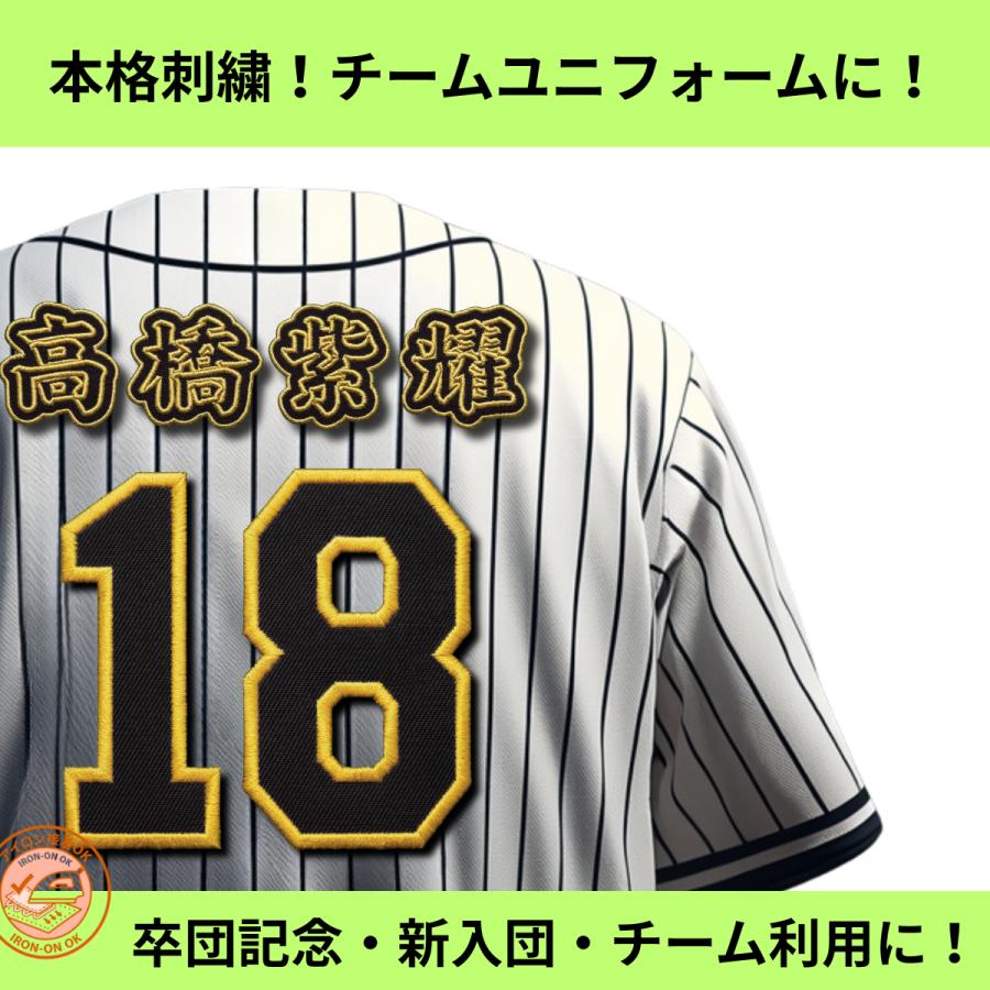 オーダーOK！ 推し活 ライブ 野球 サッカー 名前 アイロンシート オーダー オーダー 刺繍 ワッペン アイロン 背番号 名前 名入れ ユニフォーム