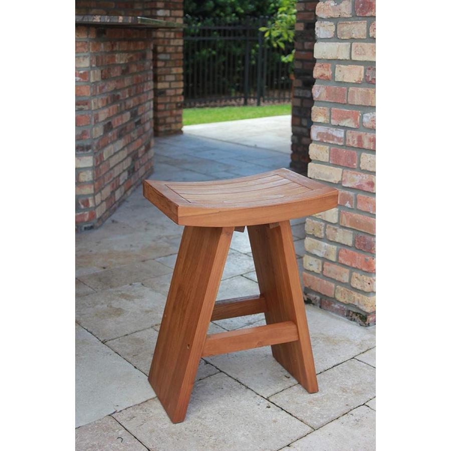 Aquateak The Original 24 Tall Asia Teak Bar Stool Thelerner Com