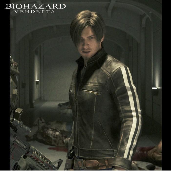 バイオハザード ヴェンデッタ レオン ジャケット Biohazard Vendetta Leon Riders Jacket Resident Evil Stars Umbrella 生化危机 Sagaretxe Net