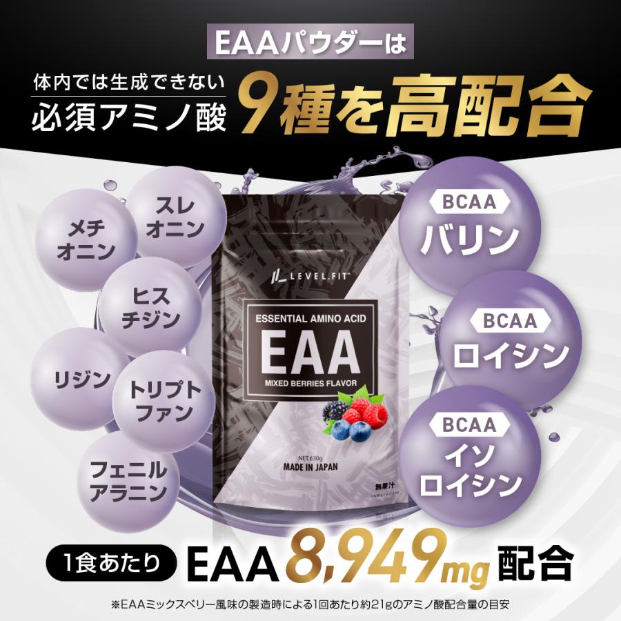 LEVEL.FIT（レベルフィット） LEVEL.FIT EAA ミックスベリー風味 630g
