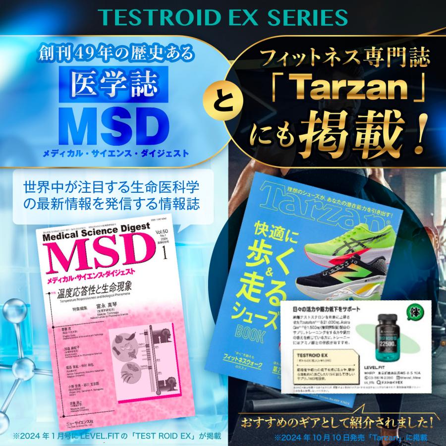 LEVEL.FIT TEST ROID EX PRO（テストロイドEX PRO）180粒（30回目安） テストステロンブースター サプリ メンズ 国産 | LEVEL.FIT | 03