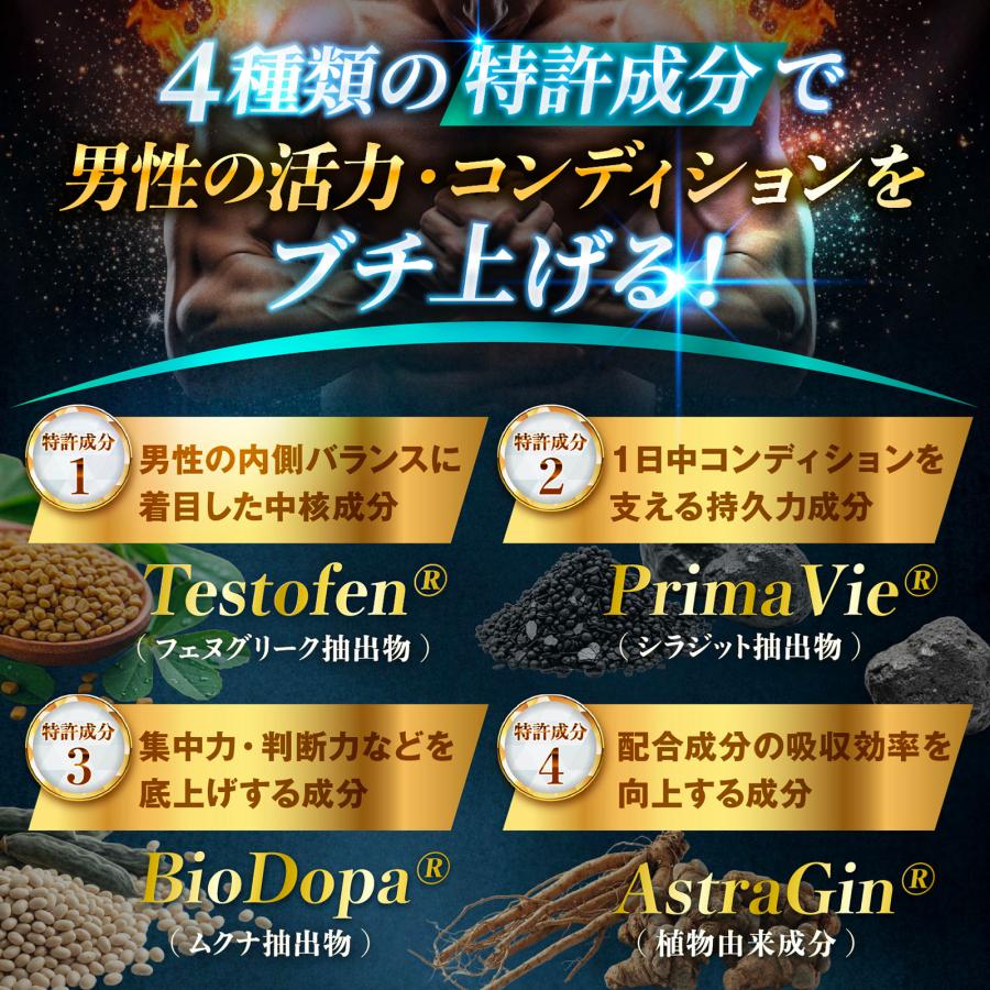 LEVEL.FIT TEST ROID EX PRO（テストロイドEX PRO）180粒（30回目安） テストステロンブースター サプリ メンズ 国産 | LEVEL.FIT | 04