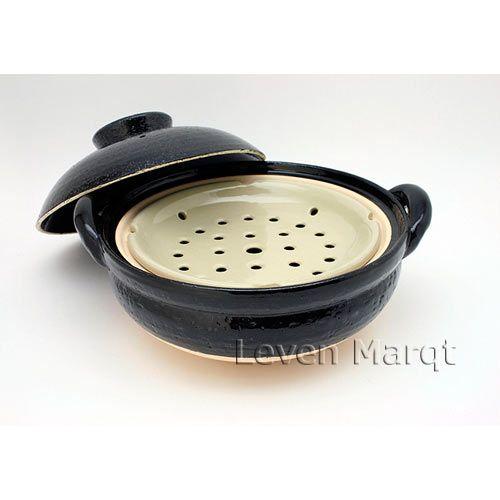 長谷園 送料無料長谷園 igamono ヘルシー蒸し鍋 大 (3〜5人用) 伊賀焼