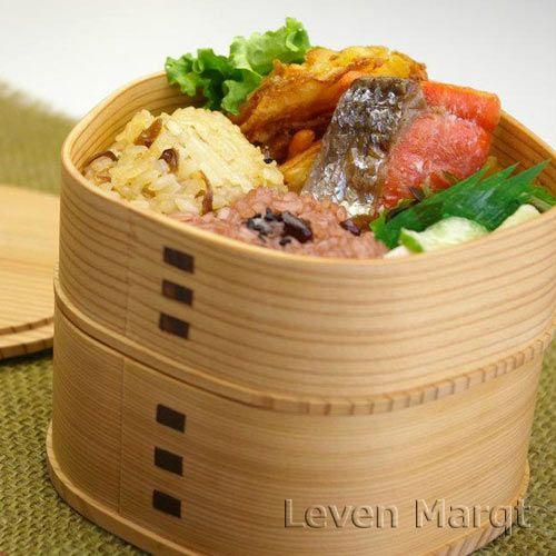 大館曲げわっぱ 梅花弁当2段 秋田杉 お弁当箱/伝統工芸/ギフト