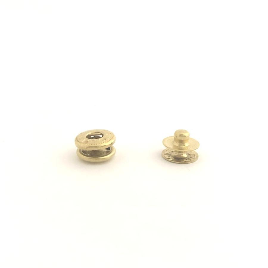 真鍮無垢 バネホック No.1 50組入 レザークラフト金具 : レザー