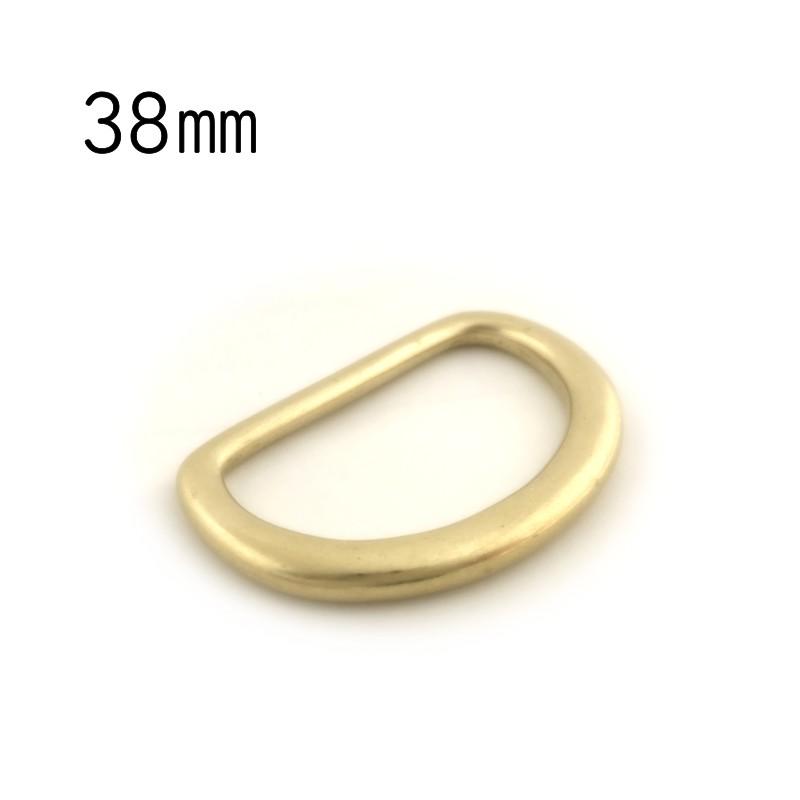 真鍮無垢 半月Dカン 38mm用 レザークラフト : レザークラフトLewes