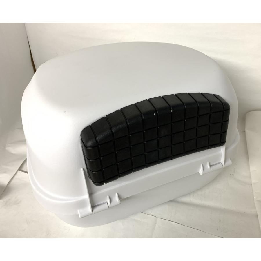 アウトレット ADLO 8306 ホワイト トップケース セット リアボックス 26L トップボックス リアケース 着脱式 プレート ベース 大容量 バイク |  | 01