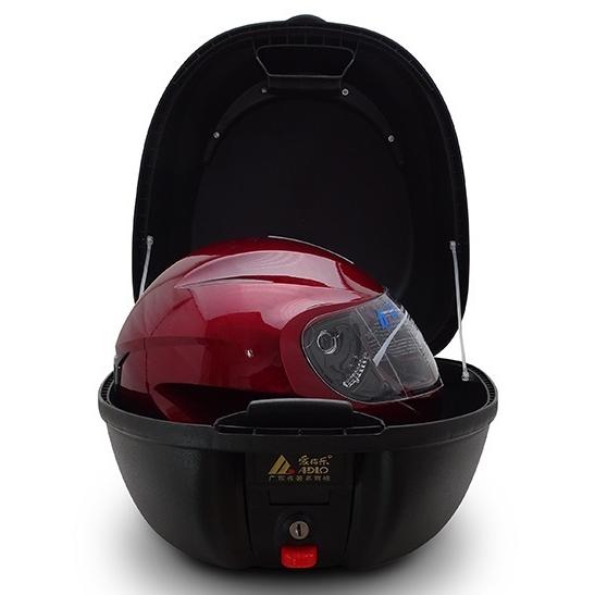 アウトレット ADLO 8306 ホワイト トップケース セット リアボックス 26L トップボックス リアケース 着脱式 プレート ベース 大容量 バイク |  | 06