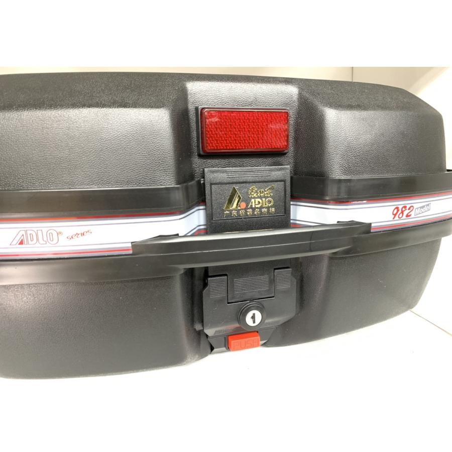 アウトレット ADLO 982 ブラック トップケース セット リアボックス