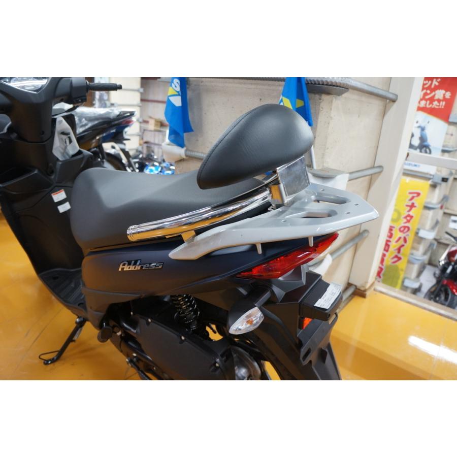 アドレス110 バックレスト付タンデムバー CE47A 全年式対応 アドレス110 バックレスト付タンデムバー CE47A 全年式対応