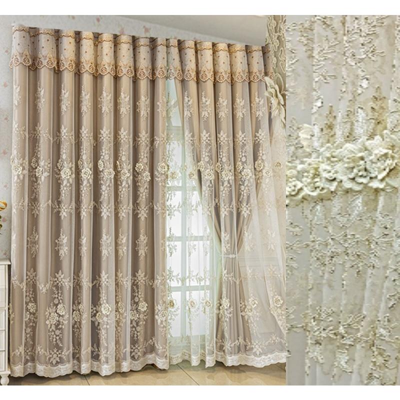一体型カーテン 2枚入り おしゃれ カーテン レース 遮光 セット