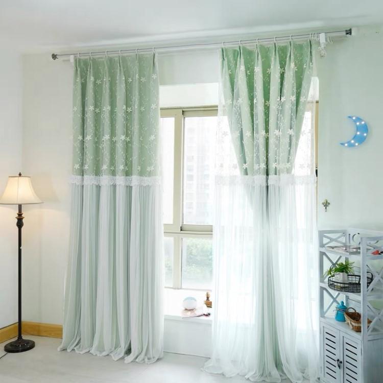 カーテン　高級カーテン　二層一体カーテン　レースカーテン Amazon｜1 枚一体型二重カーテンミラー レースカーテン、遮光遮