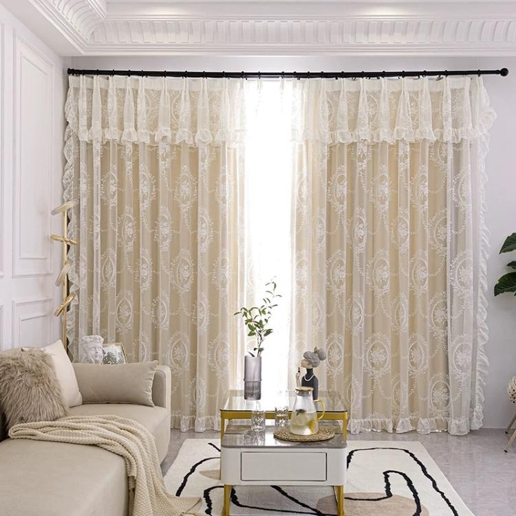 カーテン 遮光 レース おしゃれ セット 一体型カーテン 2枚組 かわいい