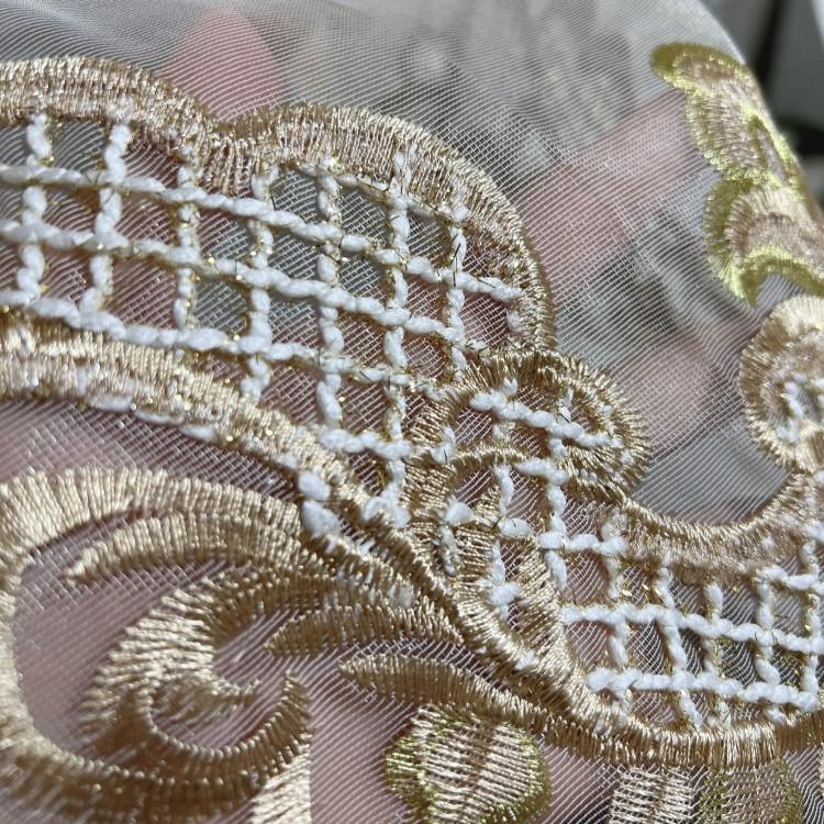 レースカーテン ヨーロッパ風 カーテン 柄 1.5倍ヒダ 幅100cm 高級