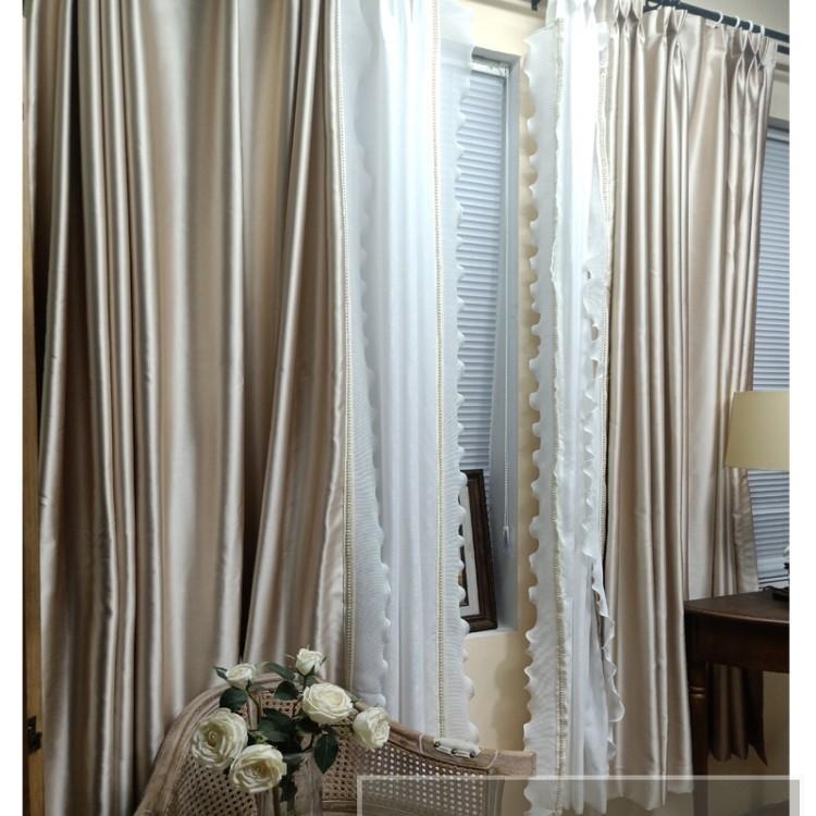 かわいい カーテン レール 姫風 おしゃれ 遮光 フック タッセル 高級