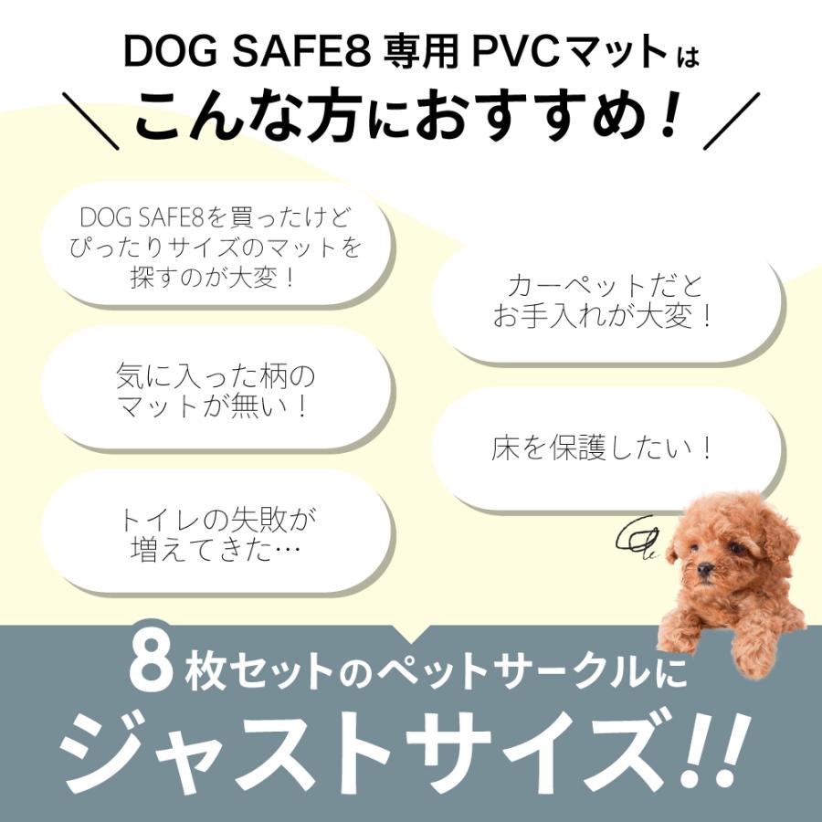 DOGSAFE8専用】PVCクリアマット ペットマット 犬 ケージ マット ペット