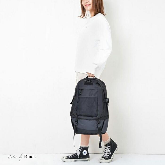 送料無料 リュックサック メンズ レディース ユニセックス 男女兼用 CORDURA 2WAY セパレート バックパック コーデュラ 撥水 耐久 無地 ブラック[11770] |  | 05