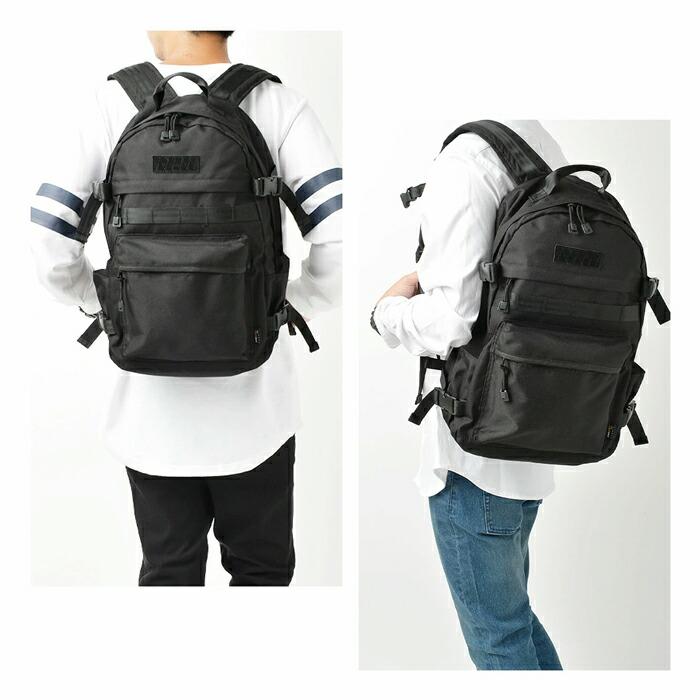 リュックサック メンズ レディース ユニセックス 男女兼用 CORDURA シャトルリュック バックパック コーデュラ 撥水 耐久 無地 ブラック[11771] |  | 03
