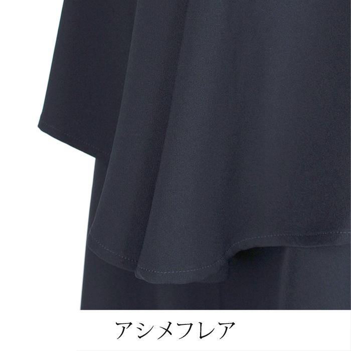 オールインワン コンビネゾン アシメフレア レディース ブラック ネイビー S M L[12758] |  | 06