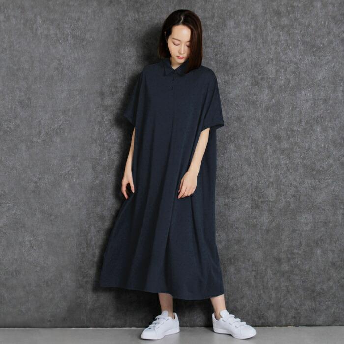 ワンピース ワンピ ポロシャツ MARTHA・Sneak マーサ・スニーク ポロ 半袖 ひざ丈 膝丈 大人 上品 旅行 L 大きいサイズ オフィス 春夏 ランチ デート 16637 |  | 17