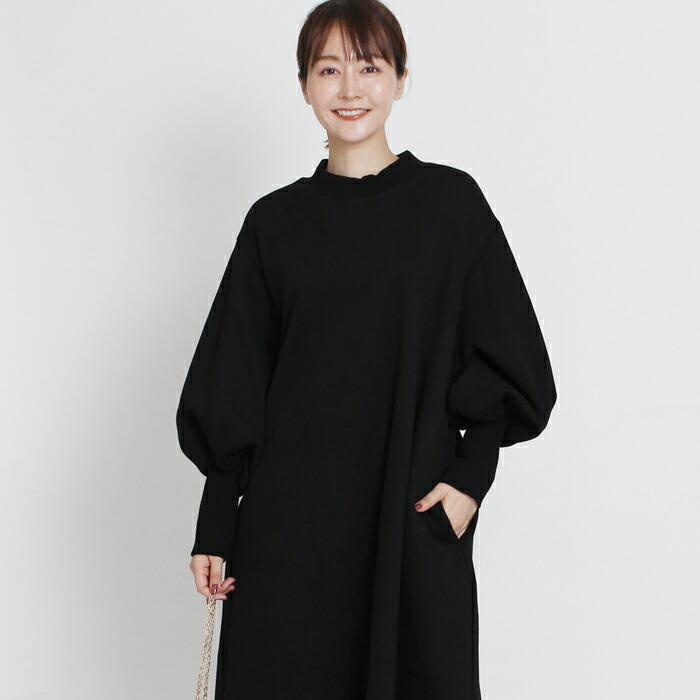 ワンピース ロング 裏起毛 MARTHA マーサ 起毛 袖コンシャス 長袖 レディース ひざ丈 膝丈 ミモレ丈 大人 上品 旅行 L 大きいサイズ ディナー 16695 |  | 05