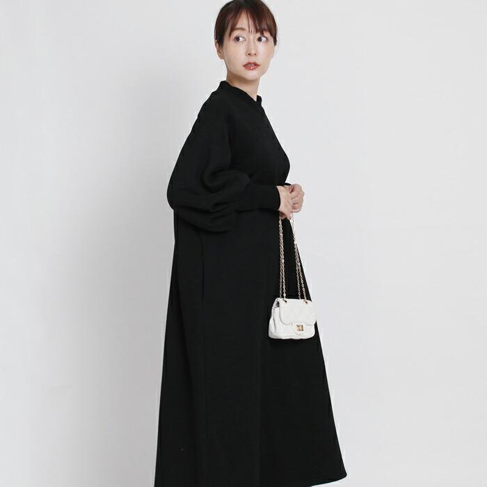 ワンピース ロング 裏起毛 MARTHA マーサ 起毛 袖コンシャス 長袖 レディース ひざ丈 膝丈 ミモレ丈 大人 上品 旅行 L 大きいサイズ ディナー 16695 |  | 06
