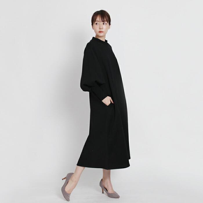 ワンピース ロング 裏起毛 MARTHA マーサ 起毛 袖コンシャス 長袖 レディース ひざ丈 膝丈 ミモレ丈 大人 上品 旅行 L 大きいサイズ ディナー 16695 |  | 08