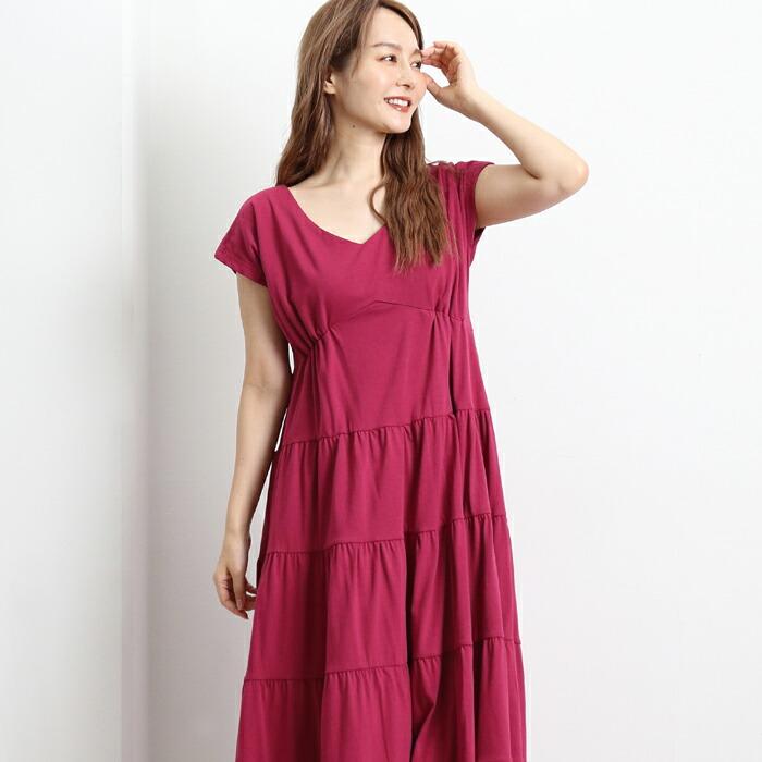 ワンピース ワンピ ロングワンピ MARTHA マーサ マキシ フレア 半袖 レディース ひざ丈 膝丈 ミモレ丈 大人 上品 部屋着 大きいサイズ ディナー ランチ 16770 |  | 05