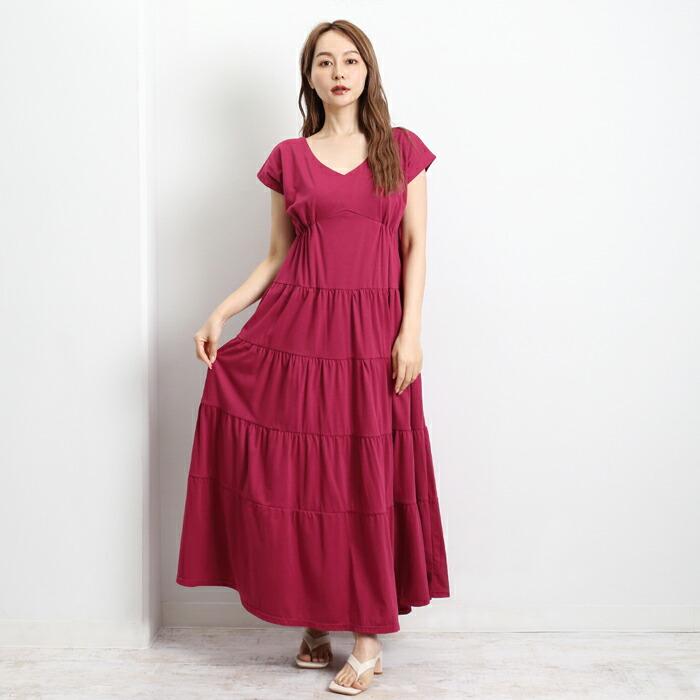 ワンピース ワンピ ロングワンピ MARTHA マーサ マキシ フレア 半袖 レディース ひざ丈 膝丈 ミモレ丈 大人 上品 部屋着 大きいサイズ ディナー ランチ 16770 |  | 06