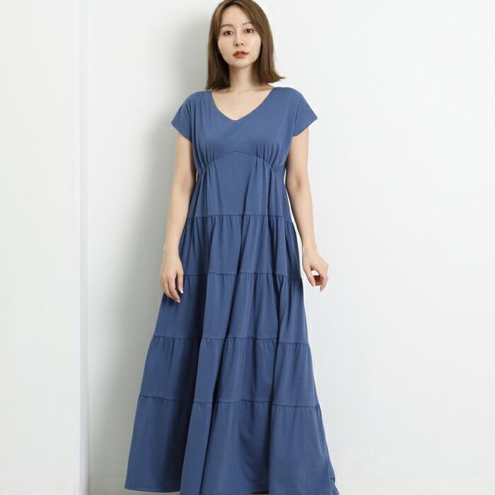ワンピース ワンピ ロングワンピ MARTHA マーサ マキシ フレア 半袖 レディース ひざ丈 膝丈 ミモレ丈 大人 上品 部屋着 大きいサイズ ディナー ランチ 16770 |  | 08