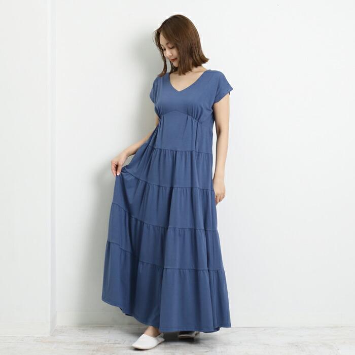 ワンピース ワンピ ロングワンピ MARTHA マーサ マキシ フレア 半袖 レディース ひざ丈 膝丈 ミモレ丈 大人 上品 部屋着 大きいサイズ ディナー ランチ 16770 |  | 09