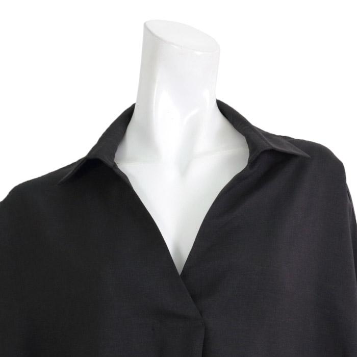 ワンピース ワンピ Vネック MARTHA ロング ブラウス ワイドフィット オーバーサイズ レディース マキシ丈 おうち着 大人 上品 旅行 半袖 L 大きいサイズ 16800 |  | 06
