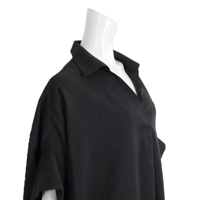 ワンピース ワンピ Vネック MARTHA ロング ブラウス ワイドフィット オーバーサイズ レディース マキシ丈 おうち着 大人 上品 旅行 半袖 L 大きいサイズ 16800 |  | 08