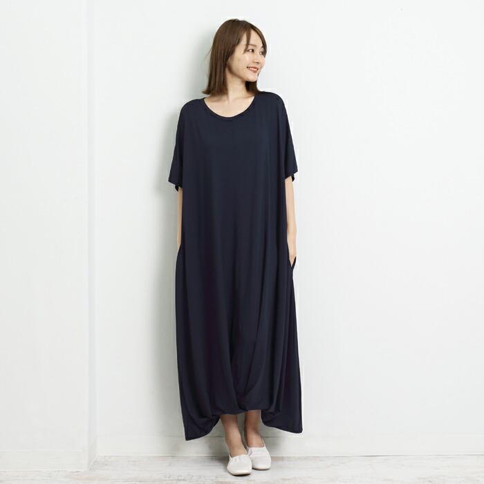ワンピース ワンピ ロング MARTHA ジャージー オーバーサイズ レディース マキシ丈 おうち着 ワンマイル 大人 上品 旅行 半袖 L 大きいサイズ ランチ 16804 |  | 04